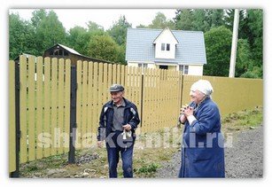 Фото забора штакетник RAL 1014 бежевый в Чите